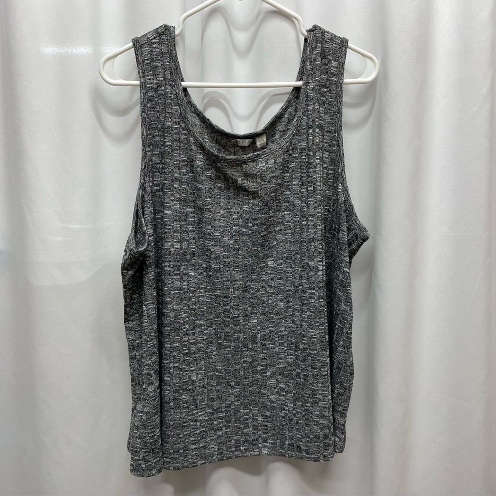 Cato Womens plus size 22/24 gray sleeveless shirt tank layering new with tags